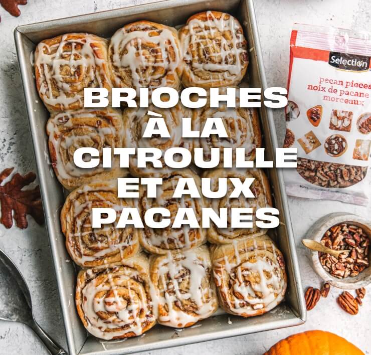 Recette - Brioches à la citrouille et aux pacanes