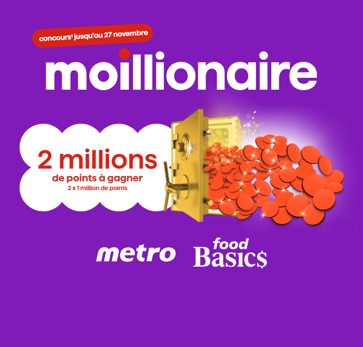 concours1 jusqu'au 27 novembre. 2 millions de points à gagner. 2 x 1 million de points