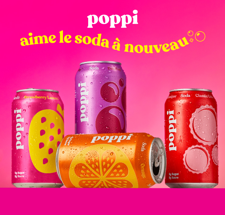 Poppi. Aime le soda à nouveau.