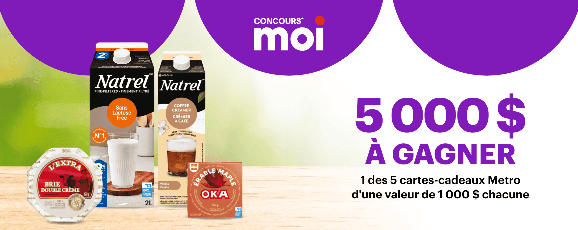 Concours* moi - À GAGNER 1 des 5 cartes-cadeaux Metro d'une valeur de 1000 $ chacune