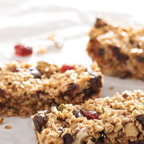 Chewy Cranberry-Nut Energy Bars