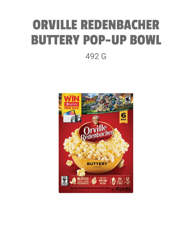 ORVILLE REDENBACHER Buttery Pop-up Bowl