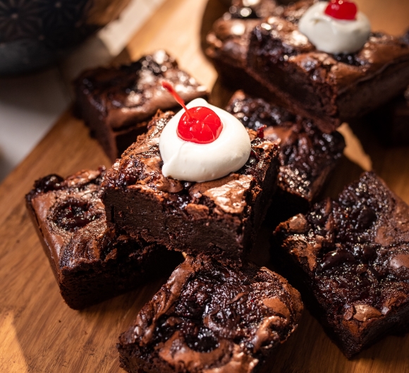 Dairy Free Black Forest Brownies