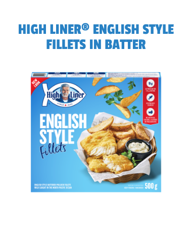 HIGH LINER ENGLISH STYLE FILLETS IN BATTER 500g