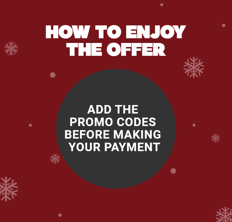 How to Enjoy the Offer - Add the Promo Codes Before Making Your Payment