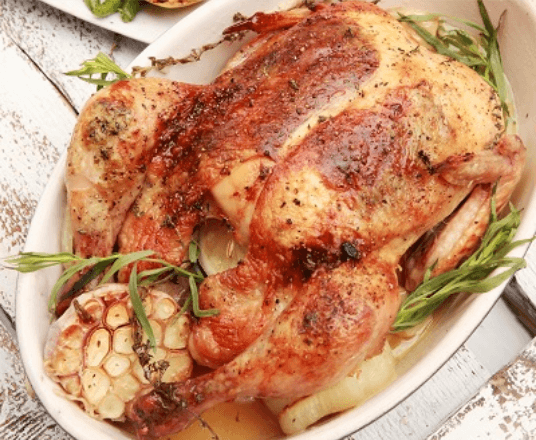 Tarragon, Garlic and Lemon Roast Chicken