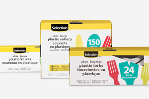 Ustensiles en plastique Selection