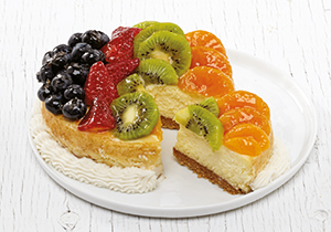 Gâteau au fromage et fruits fantaisie 6 po_1