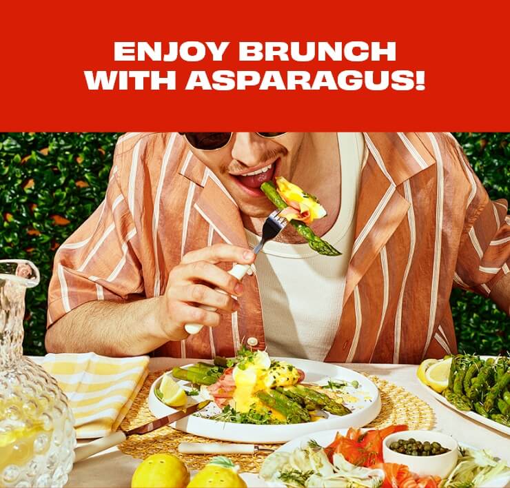 Enjoy Brunch with asparagus!