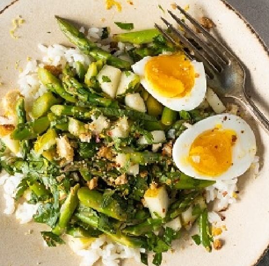 Salade d’asperges et de poires