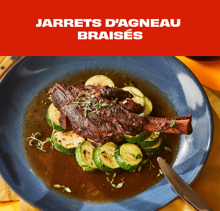 jarrets d’agneau braisés