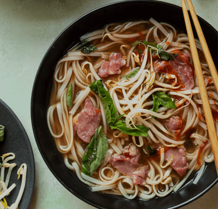 soupe tonkinoise au bœuf saignant