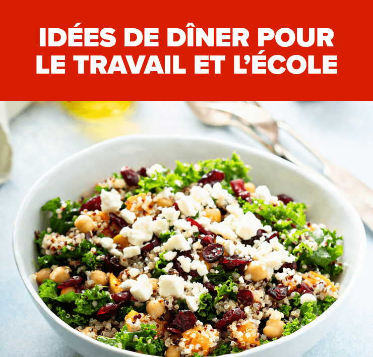 idées de dîner pour le travail et l’école