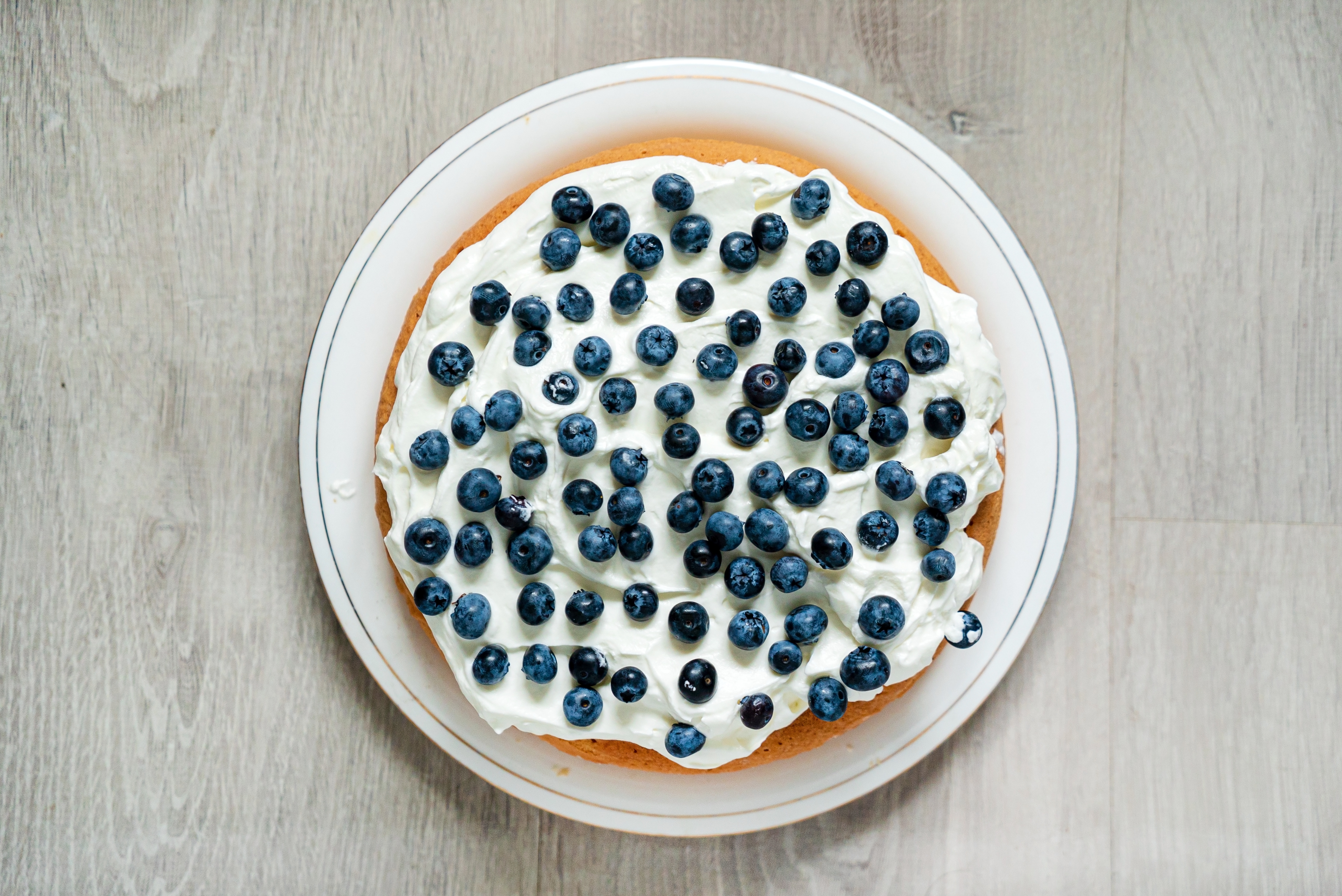 Lemon Blueberry Cake with Honey