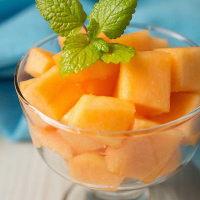 Gingered cantaloupe