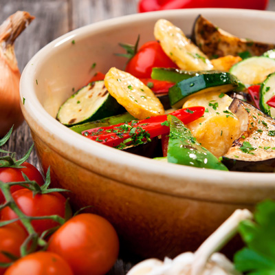 Tombée de légumes vinaigrette