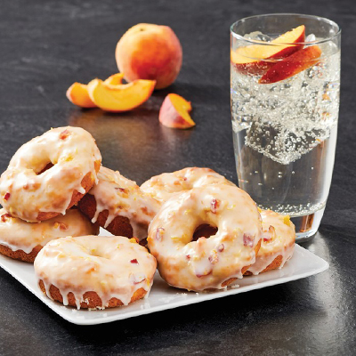 Sugar Glazed Peach Cake Donuts Metro