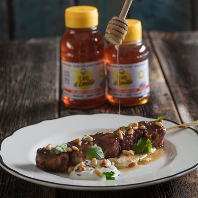 Honey and Lavender Lamb Skewers