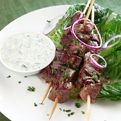 Glaced Beef Brochettes