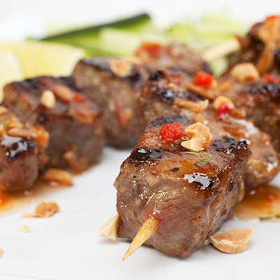 Spicy Beef Brochettes