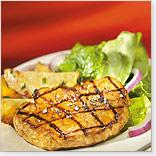 Barbecued Pork Chops with Pineapple and Lime