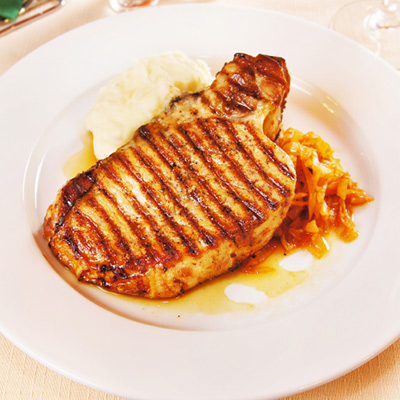 Pork Chops with Prunes and Apricots