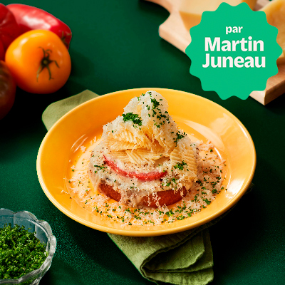 Tomato croque monsieur with Louis d’Or au gratin