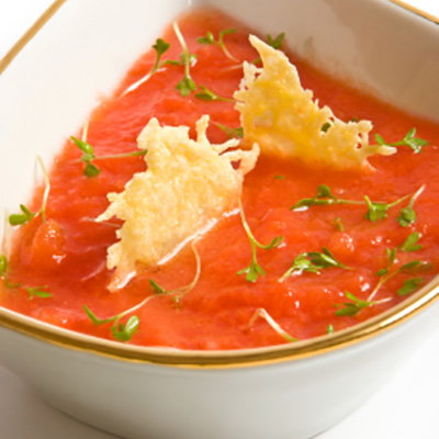 Gaspacho aux tomates et à la coriandre