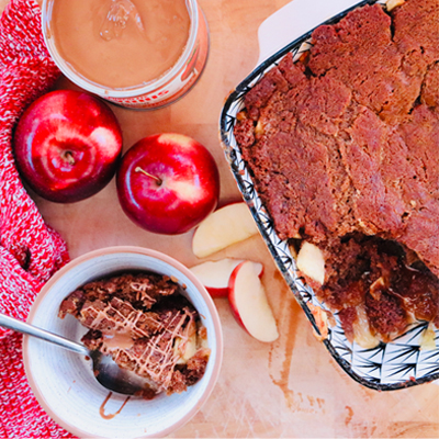 Apple Chocolate Pudding