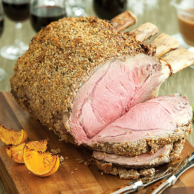 Rosbif De Cotes De Bœuf Au Raifort En Croute De Noix Aux Agrumes