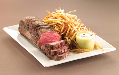 Salt-Crusted Beef Tenderloin with Green Peppercorn Béarnaise Sauce