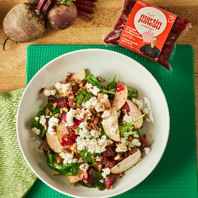 Beet, Granny Smith and goat cheese salad