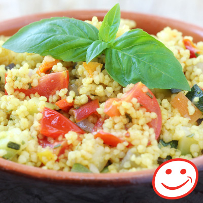 Bulgur, Chicken, Corn and Pepper Salad