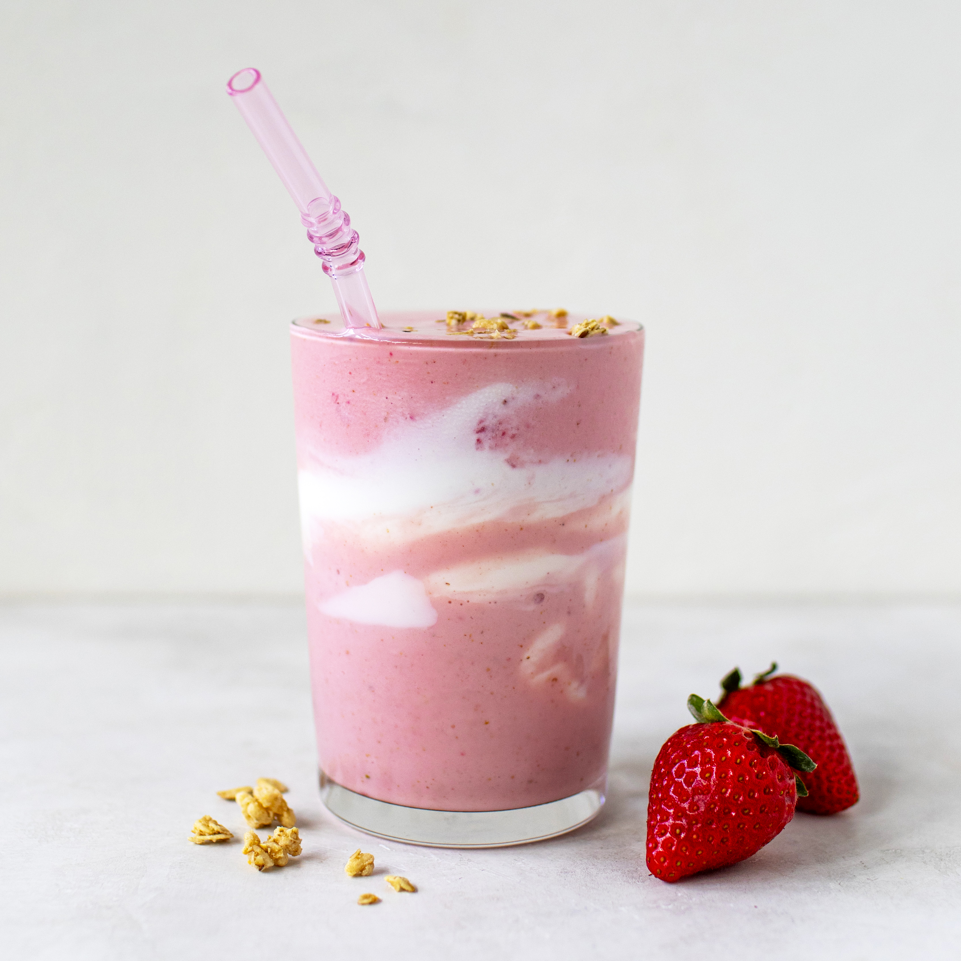 Smoothie fraise et crème