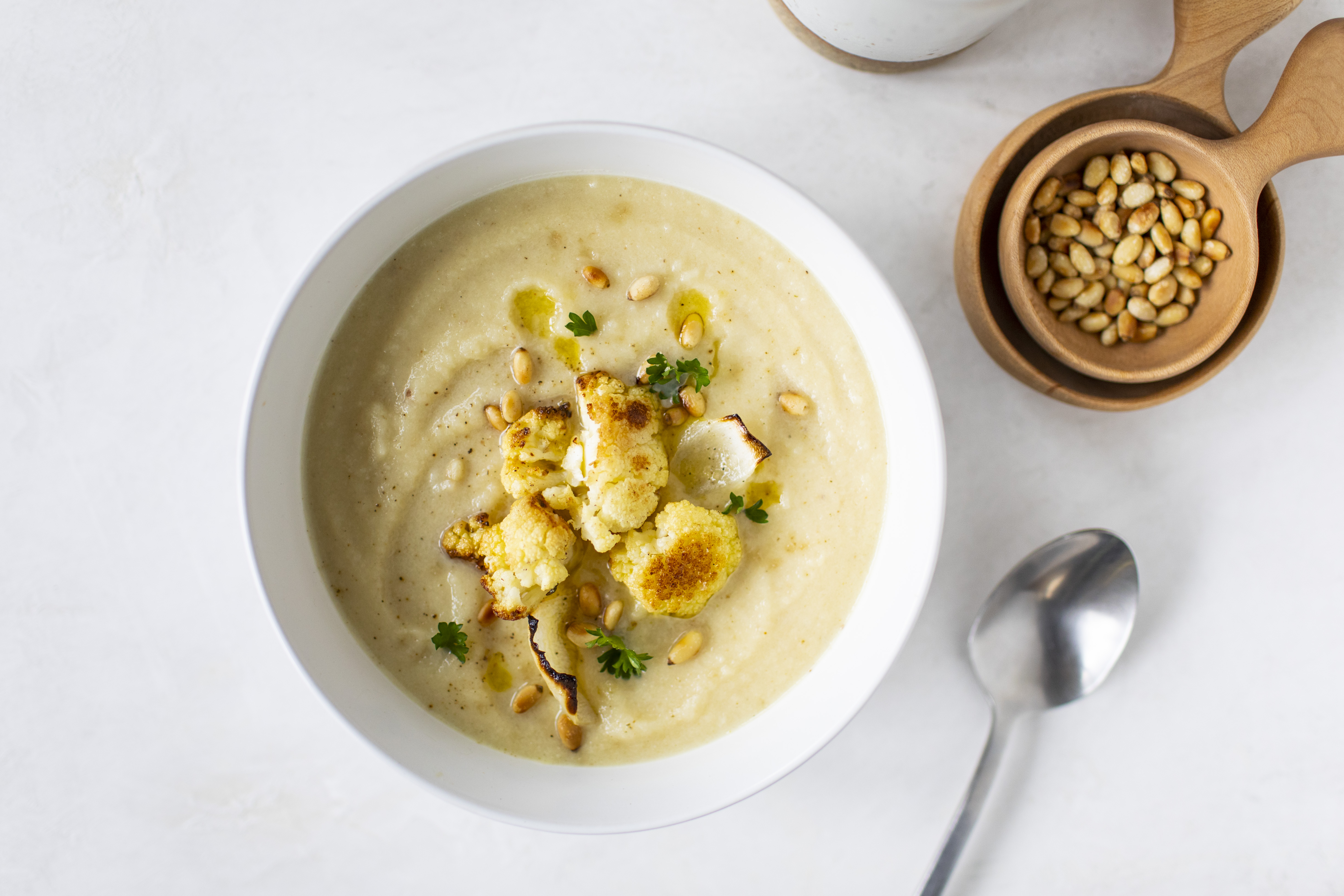 Roasted Cauliflower Soup