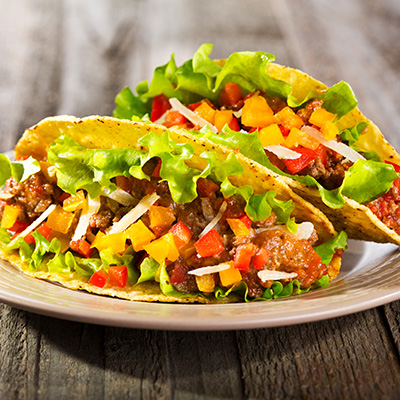 Beef-veggie Tacos