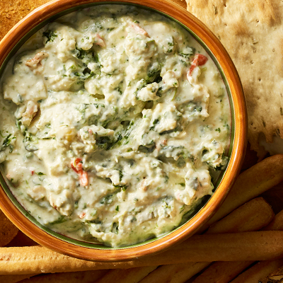 Classic spinach dip with greek yogurt