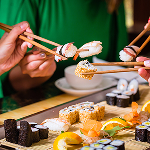 Sushis à la japonaise