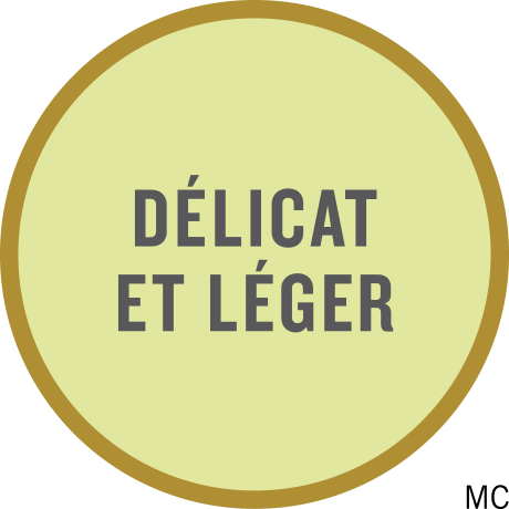 Délicat et léger