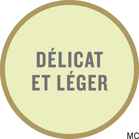 Délicat et léger